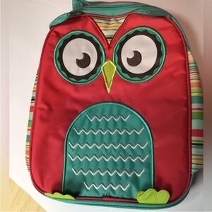 Thirty-One chill-licious Red and Green Owl Kids lunch box